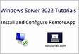 Install and Configure RemoteApp Quick Start on